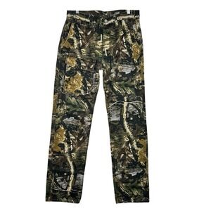 MNML Camo Cargo Pants Woodland Camouflage Button‎ Fly Tactical Workwear 30x32